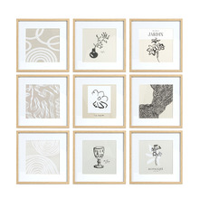 9 Piece Contemporary Gallery Wall Set
